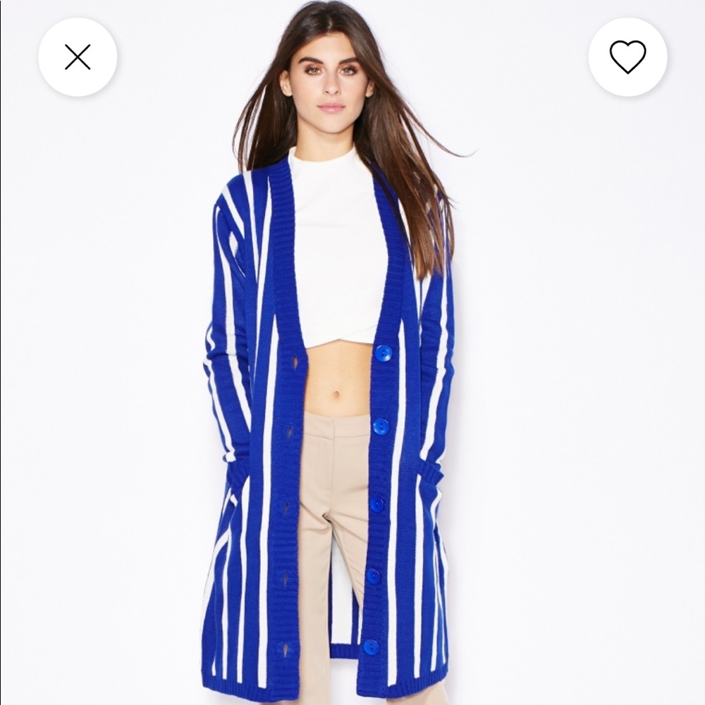 English Factory Blue Duster Cardigan